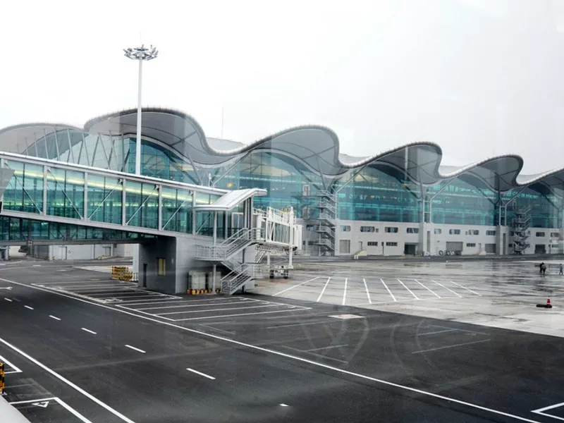 Edificio de estrutura de aceiro do aeroporto de gran altura