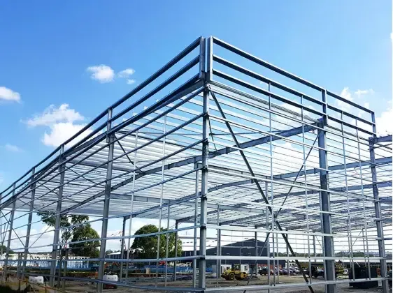 Práctico e fermoso edificio de aceiro metálico prefabricado para almacén